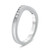 Curved White Gold Milgrain Diamond Band
  RJ-KR346W