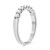 Seven-Stone White Diamond Wedding Diamond Band
  RJ-UR1908-7-0.50-B-W-6.5