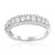 Three Row White Diamond Ring
  RJ-UR1562W-1