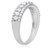 Three Row White Diamond Ring
  RJ-UR1562W-1
