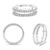 White Diamond Insert Wedding Diamond Band
  KR5364W-WB-INSERT-1