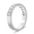 Modern White Diamond Wedding Diamond Band
  RJ-KR5058W-WB