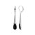 Sterling Silver  Elle "Ethereal Drops" Rhodium Plated Black Agate Drop Earrings