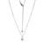 Sterling Silver  Elle "Birthstone" Rhodium Plated Genuine Moisterling Silver Anite With Lab Grown Diamond 1-2Pt(F/C H-I/I1) On Faceted Diamond Cut Cable Chain 17" + 2" Sterling Silver  Elle "Birthstone" Rhodium Plated Genuine Moisterling Silver Anite With Lab Grown Diamond 1-2Pt(F/C H-I/I1) On Faceted Diamond Cut Cable Chain 17" + 2"