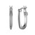 Sterling Silver Oval Hoop Earrings, Size 19X13Mm, Snap Bar, Rhodium Plated