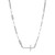 Sterling Silver Necklace Made Of Paperclip Chain (3Mm) And Cz Crosterling Silver  In Center, Measures 17" Long, Plus 2" Extender For Adjustable Length, Rhodium Plated