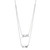 (Xwwelle)Sterling Silver  Rhod Pltd Neck 1.2Mm Facted Rolo Chain 17" Extension 2"