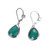 Elle Blink 2.0 Green Chrysoprase Earring  in  Rhodium Plated Sterling Silver  E0942