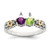 Birthstone and Diamond Mother's Ring Semi-Mount