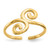 14KT Swirl Toe Ring