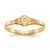 14KT Gold Polished Oval Baby Ring