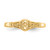 14KT Gold Polished Oval Baby Ring