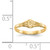 14KT Gold Polished Oval Baby Ring