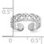 10KT White Gold Polished with Design Toe Ring