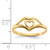 14KT Polished Heart Ring