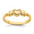 14KT Polished Heart Ring