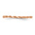 10KT Rose Gold Diamond-cut Textured Rope Band Ring