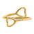 14KT Double Heart Toe Ring