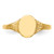 10KT Oval Polished Child Signet Ring