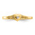 14KT .01ct Diamond Heart Toe Ring