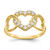 10KT Cubic Zirconia Heart Ring