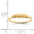14KT Textured Ridged Dome Ring