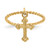 14KT Cross Dangle Twisted Band Child's Ring