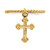 14KT Cross Dangle Twisted Band Child's Ring