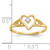 10KT Heart Cubic Zirconia Ring