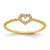 10KT Heart Cubic Zirconia Ring