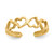 14KT Heart Toe Ring