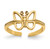 10KT Butterfly Toe Ring