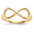 10KT Gold Polished Infinity Ring