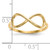 10KT Gold Polished Infinity Ring