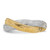 14KT Two-tone Gold Woven Mesh Stretch Ring