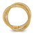 14KT Gold Twisted Woven Mesh Stretch Ring