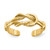 10KT Love Knot Toe Ring