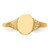 14KT Oval Polished Child Signet Ring