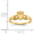 14KT Polished Ladies Claddagh Ring