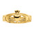 14KT Polished Ladies Claddagh Ring