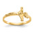 14KT Childs Polished Crucifix Ring