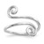 14KT White Gold Swirl Toe Ring