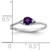 14KT White Gold Diamond / 4mm Round Gemstone Ring Mounting