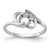 14KT White Gold Polished Pearl Ring Mounting