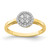 10KT Circle Cubic Zirconia Fancy Ring