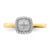 10KT Square Cubic Zirconia Fancy Ring