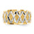 10KT withRhodium Diamond-Cut Filigree Ring