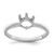 14KT White Gold 5.5mm Pearl Ring Mounting