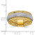 Leslie's 14KT withRhodium Polished/Textured Stretch Ring