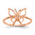 14KT Rose Gold Polished Butterfly Ring